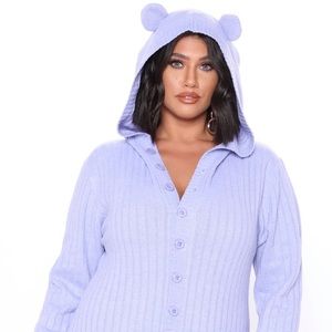 Fashion Nova teddy bear onesie